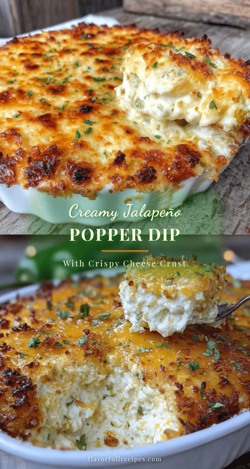 Creamy Jalapeño Popper Dip Recipe with Crispy Panko Cheese Crust Easy ...