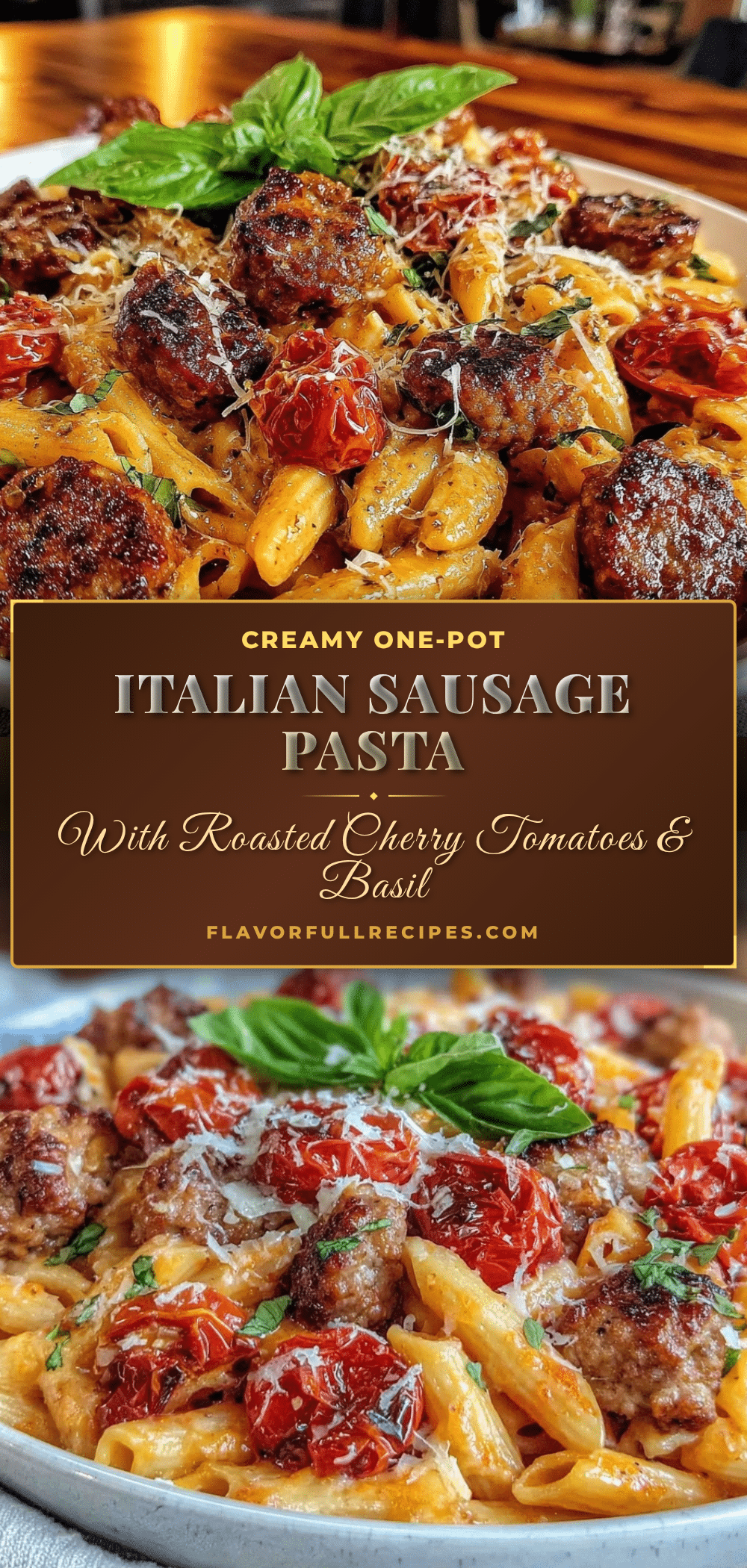 creamy one-pot italian sausage pasta recipe