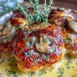 crispy pan-seared chicken thighs - featured image