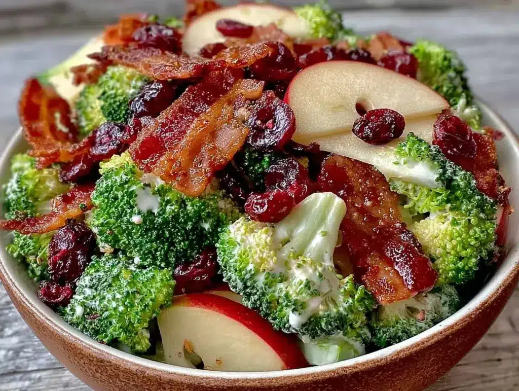fresh cold broccoli salad - featured image