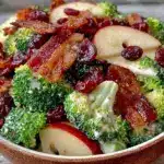 fresh cold broccoli salad - featured image
