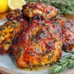 Greek marinated lemon herb chicken thighs - featured image