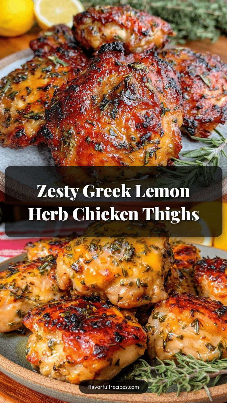 Greek marinated lemon herb chicken thighs recipe
