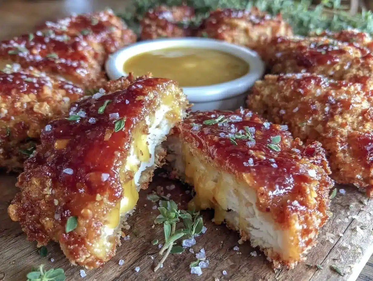 honey mustard pretzel-crusted chicken tenders preparation steps