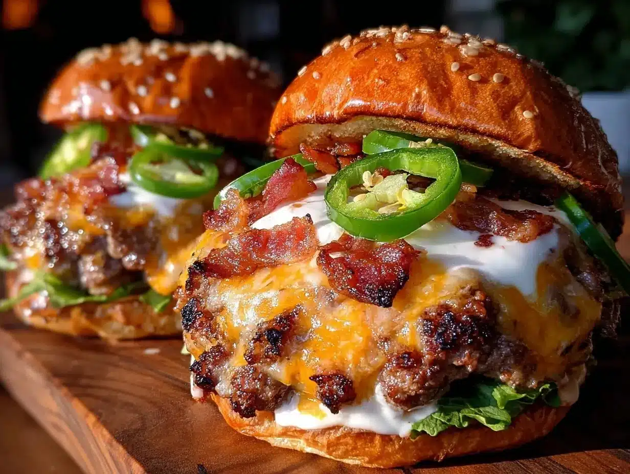 jalapeño popper smash burgers preparation steps
