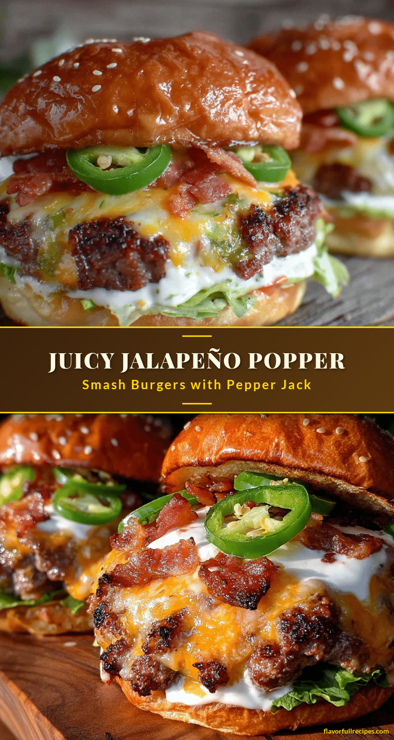jalapeño popper smash burgers recipe