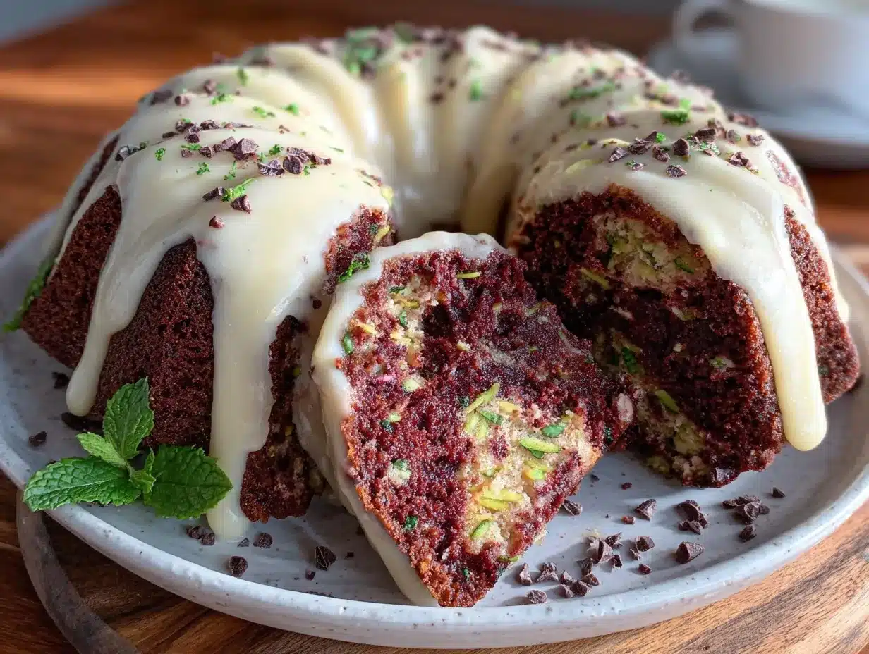 moist chocolate zucchini bundt cake preparation steps