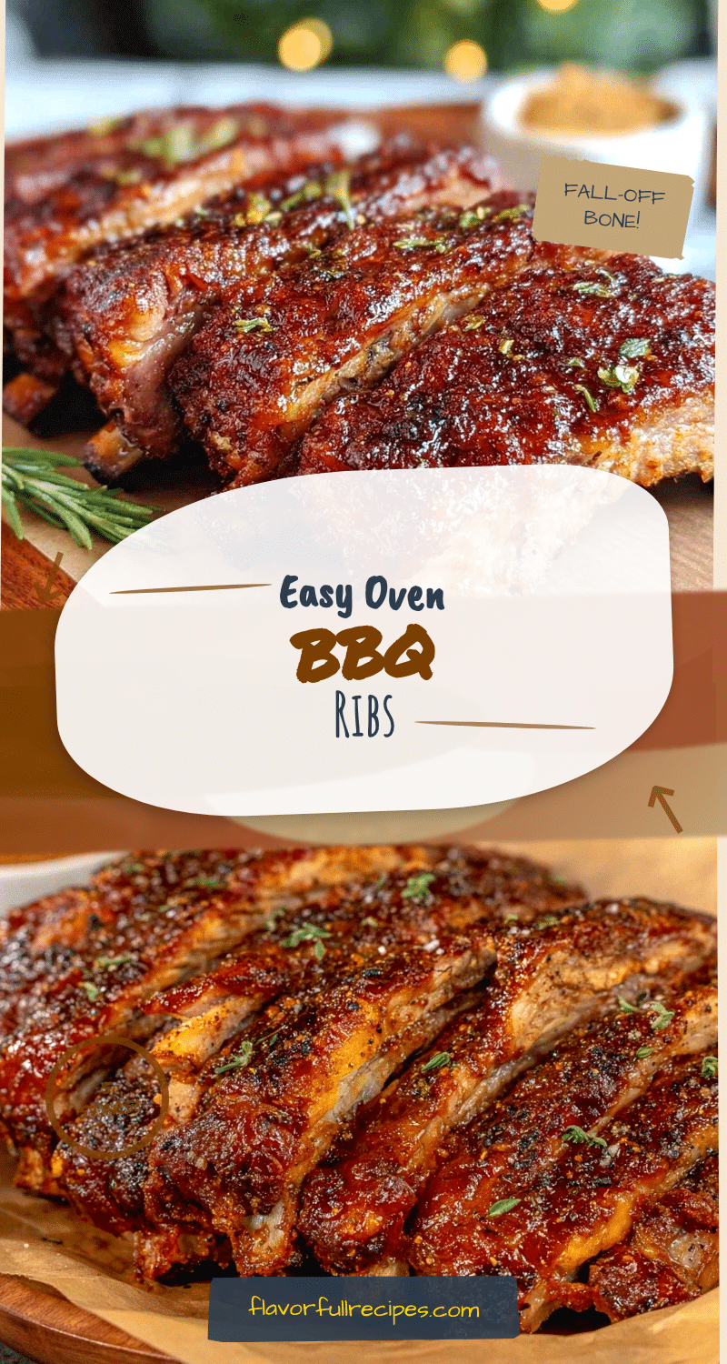 Easy Fall-Off-Bone Oven BBQ Ribs Recipe with Homemade Dry Rub for ...