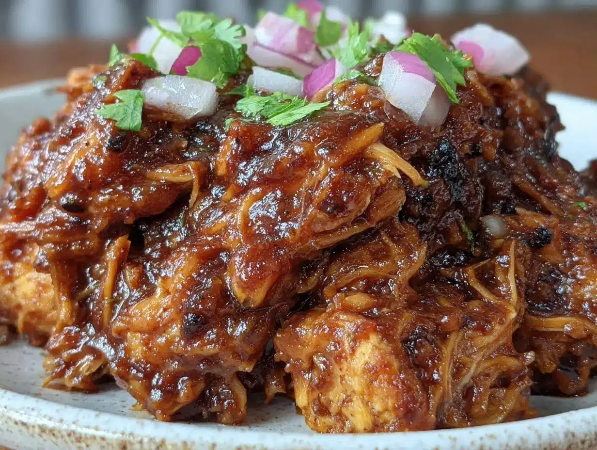 slow cooker bbq pulled chicken preparation steps