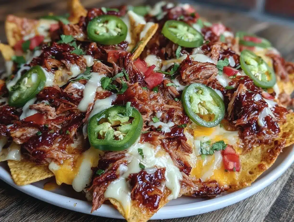 smoked pulled pork nachos preparation steps