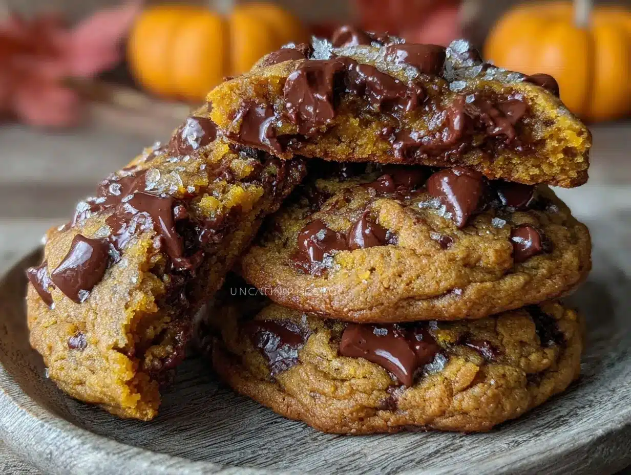soft brown butter pumpkin chocolate chip cookies preparation steps