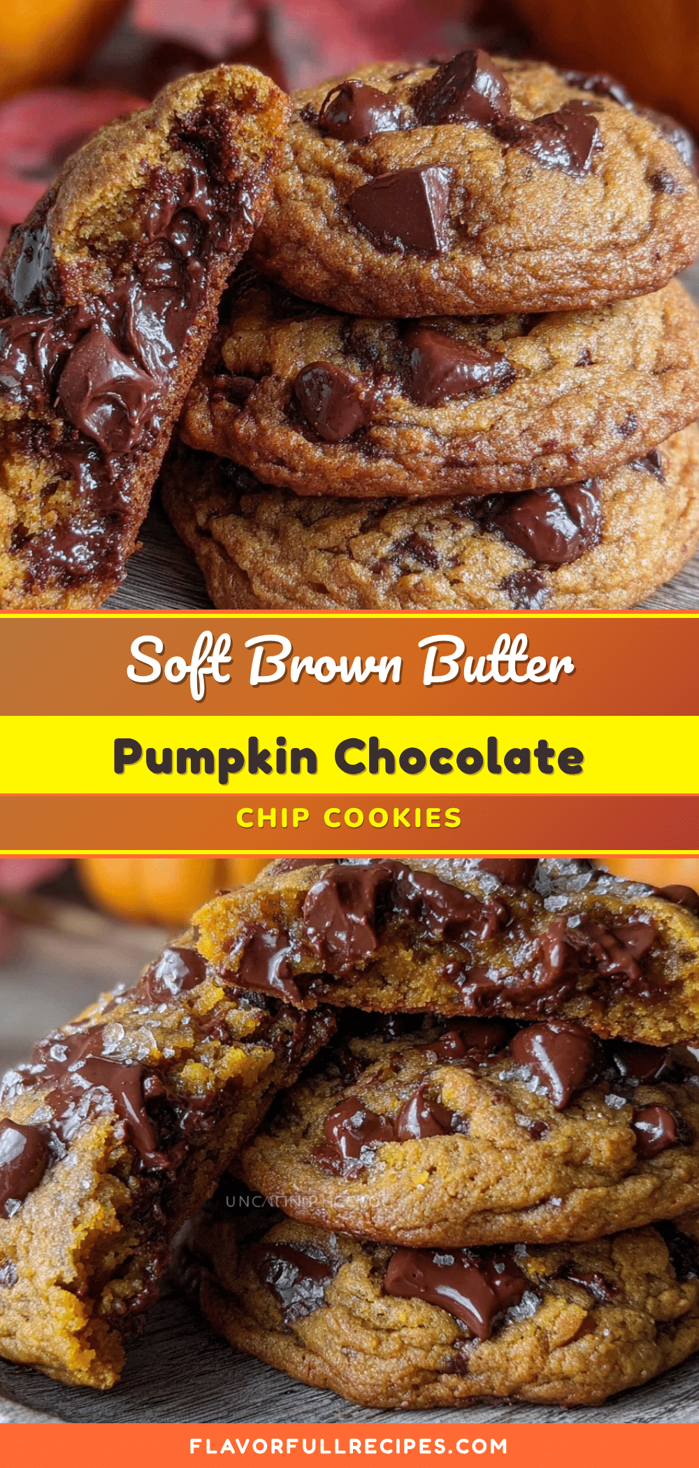 soft brown butter pumpkin chocolate chip cookies recipe