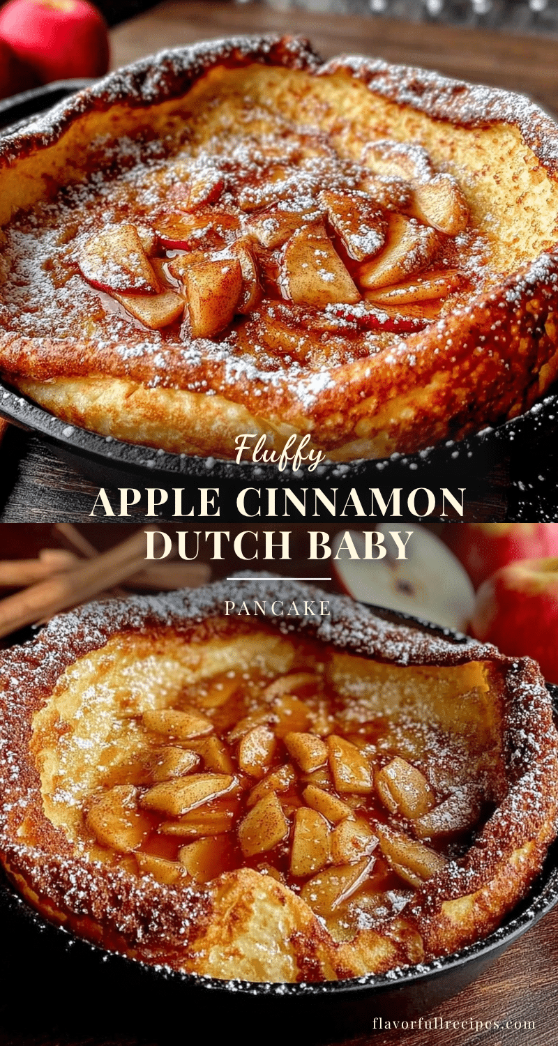 apple cinnamon Dutch baby pancake recipe