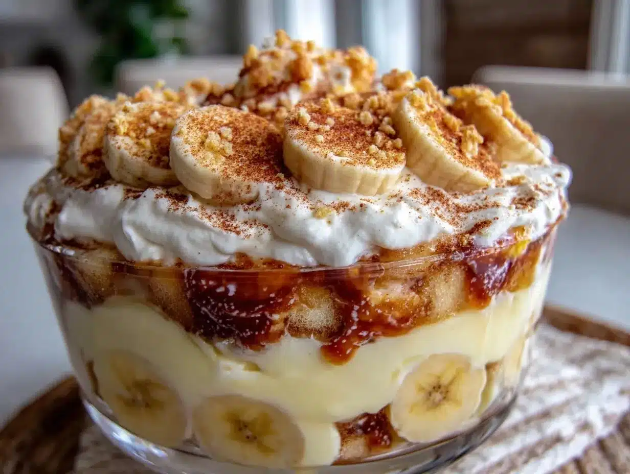 banana pudding icebox cake preparation steps