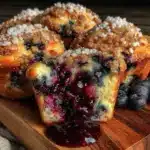 blueberry streusel muffins - featured image