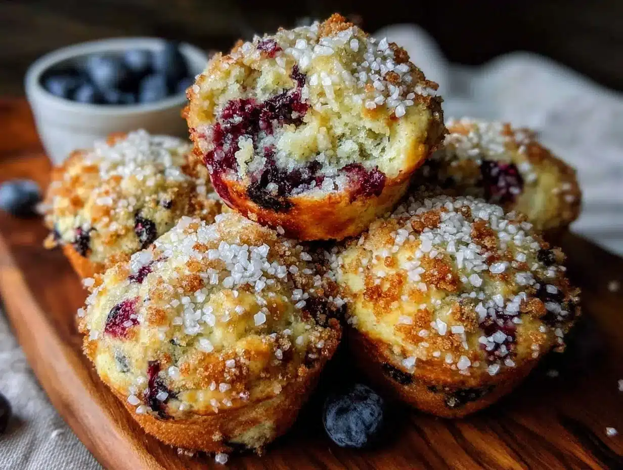 blueberry streusel muffins preparation steps