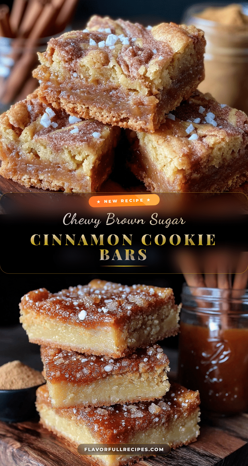 brown sugar cinnamon cookie bars recipe
