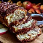 cinnamon apple cider donut bread loaf - featured image