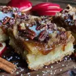 cozy caramel apple bars - featured image