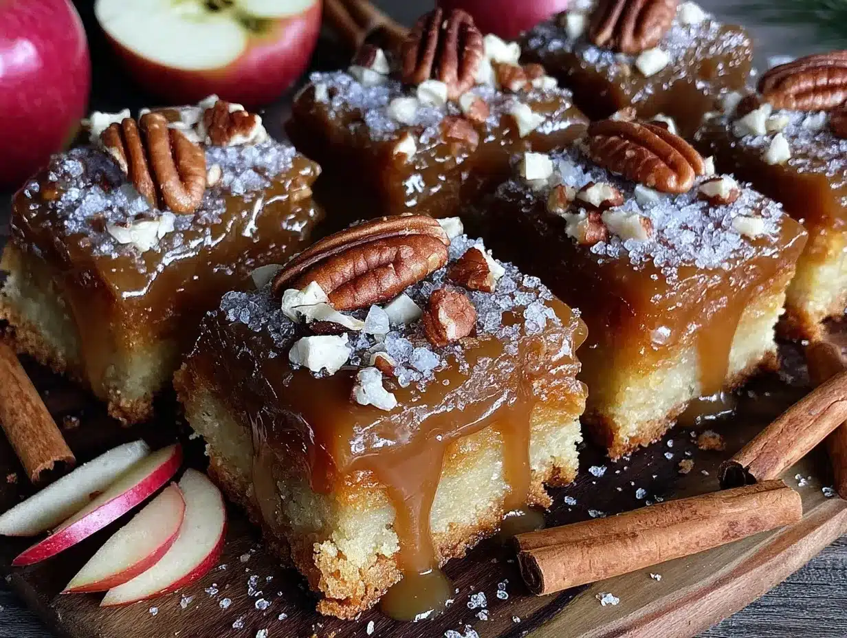 cozy caramel apple bars preparation steps
