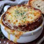 cozy crockpot french onion soup - featured image