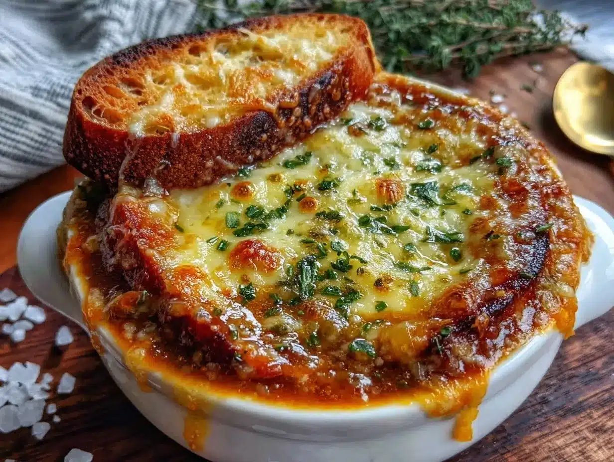 cozy crockpot french onion soup preparation steps