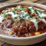 cozy crockpot taco soup with ranch - featured image