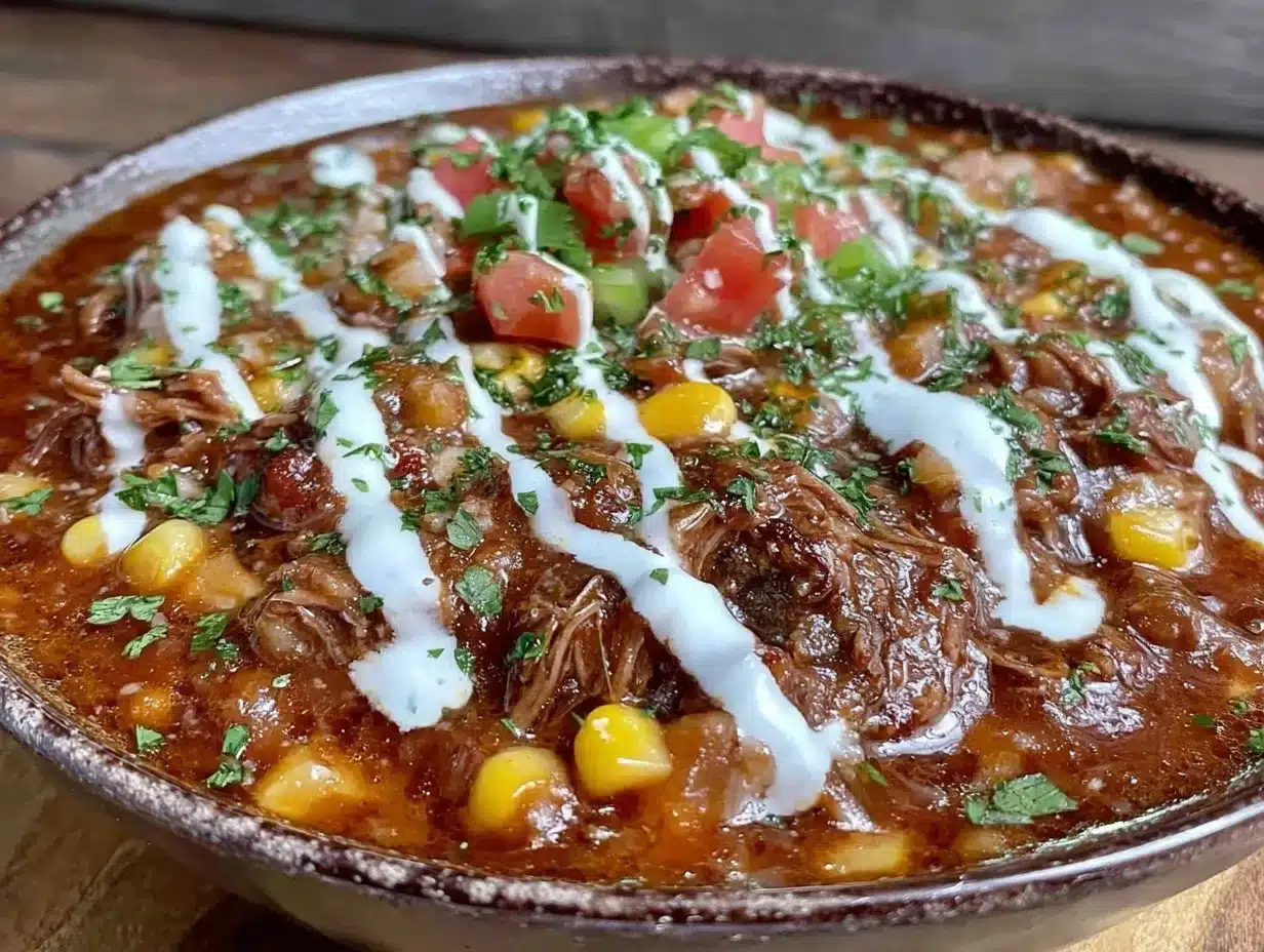 cozy crockpot taco soup with ranch preparation steps