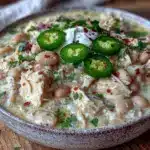 cozy crockpot white chicken chili - featured image
