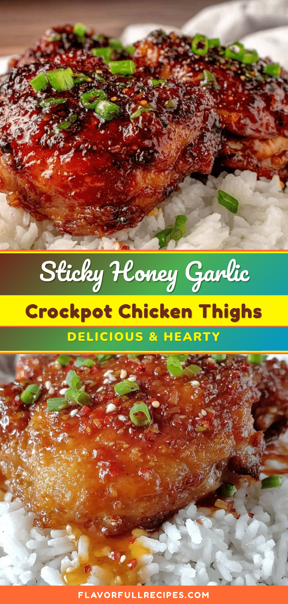 crockpot honey garlic chicken thighs recipe
