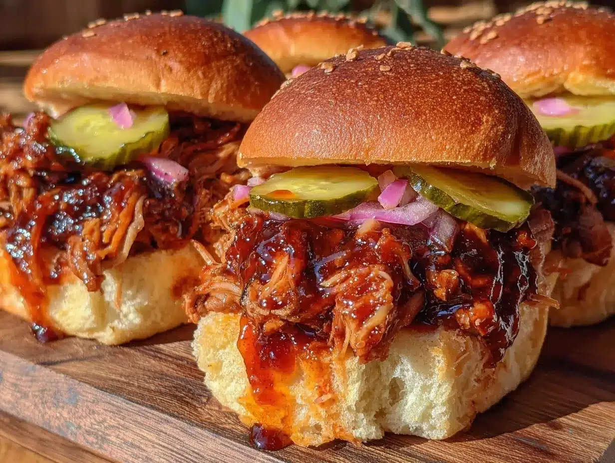 crockpot honey sriracha pulled pork sliders preparation steps