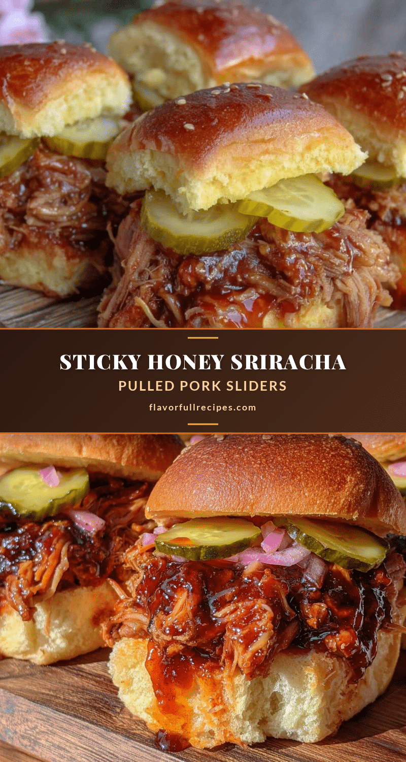 crockpot honey sriracha pulled pork sliders recipe