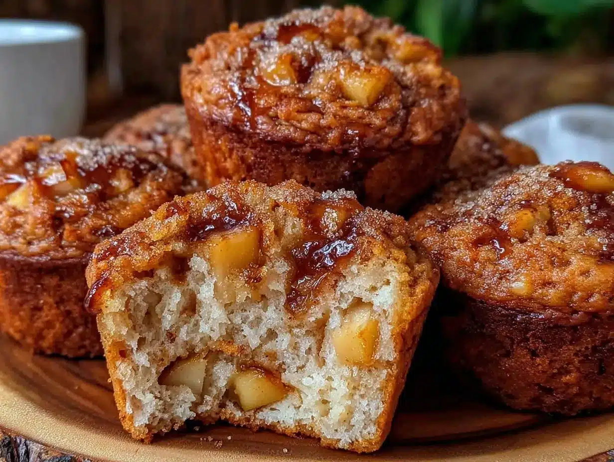 easy baked cinnamon apple muffins preparation steps