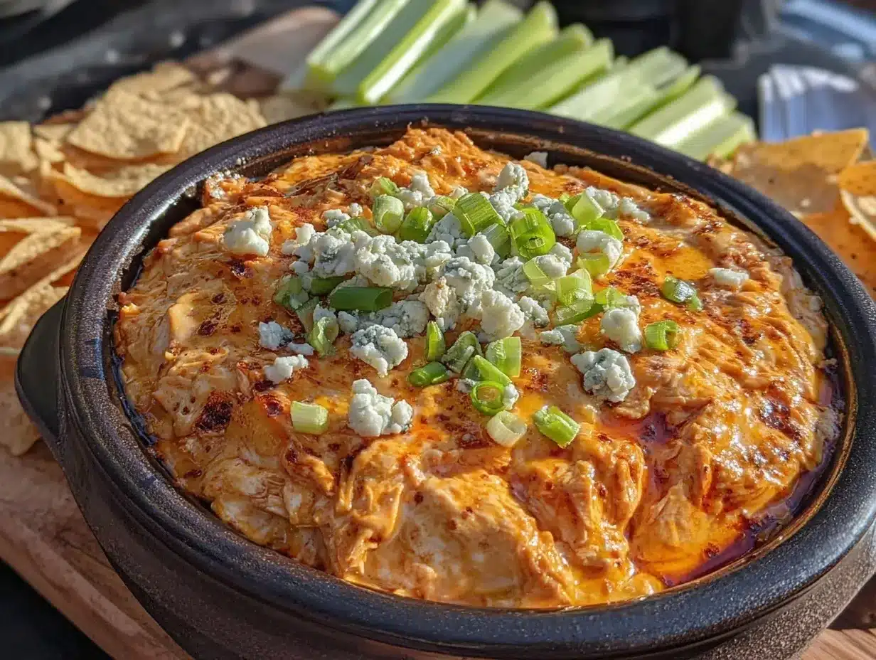 easy crockpot buffalo chicken dip preparation steps