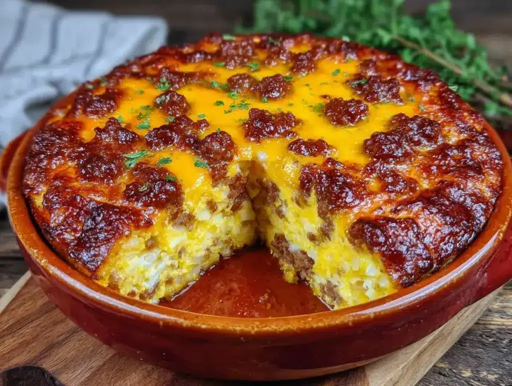 easy freezer breakfast casserole - featured image