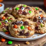 easy halloween monster cookies - featured image