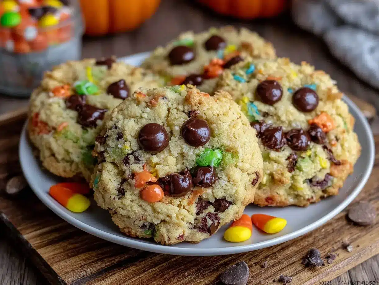 easy halloween monster cookies preparation steps