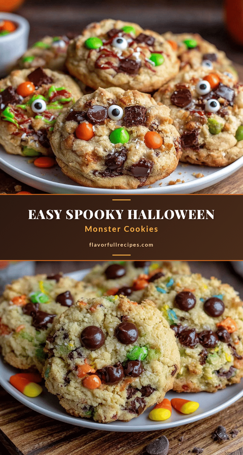 easy halloween monster cookies recipe