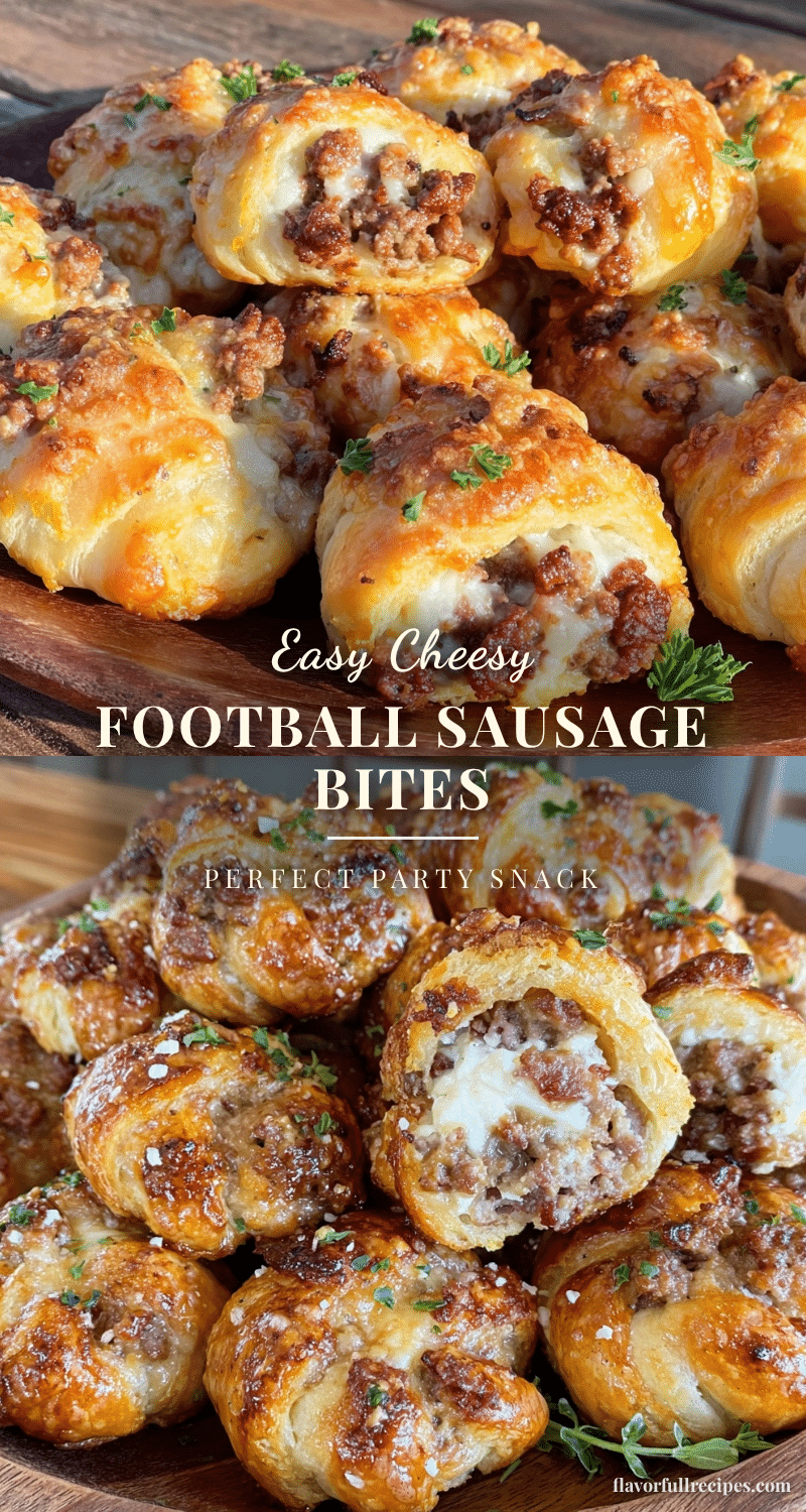 football party sausage crescent bites recipe