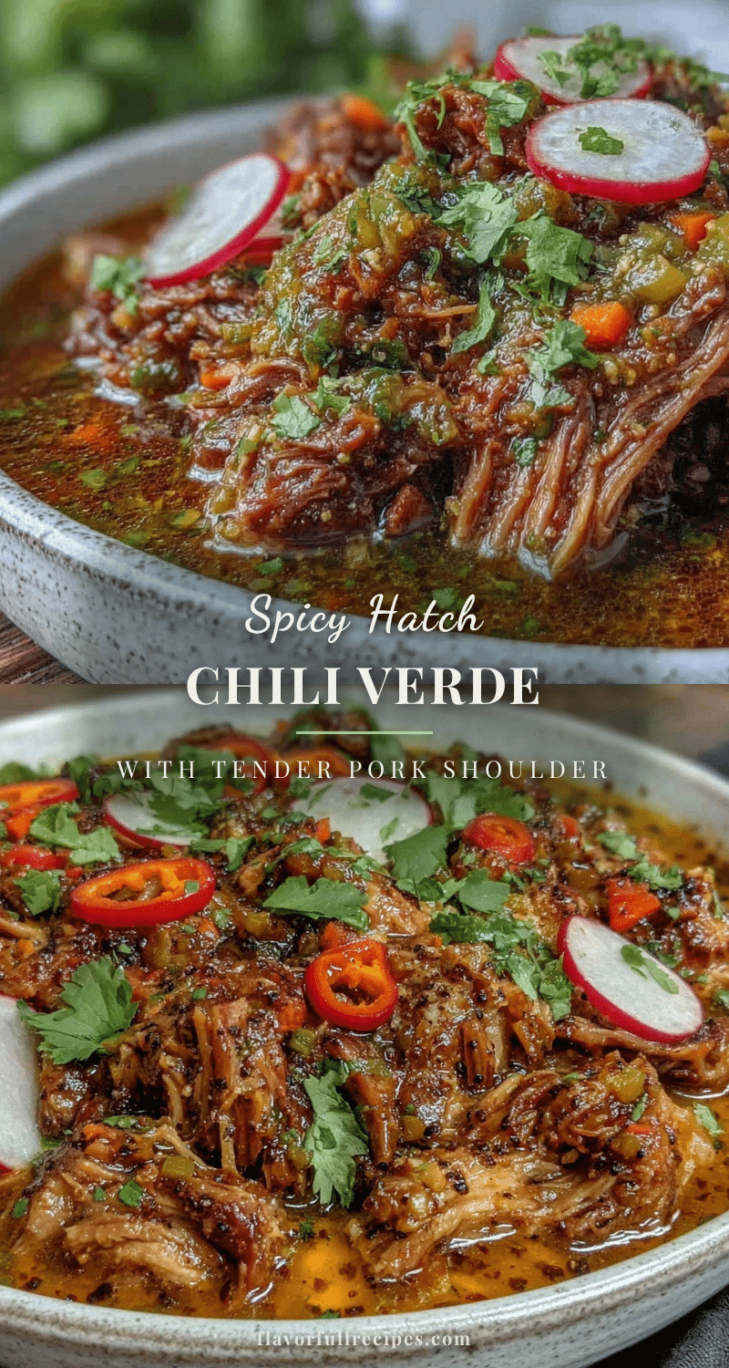 Hatch Chili Verde with Braised Pork Shoulder recipe