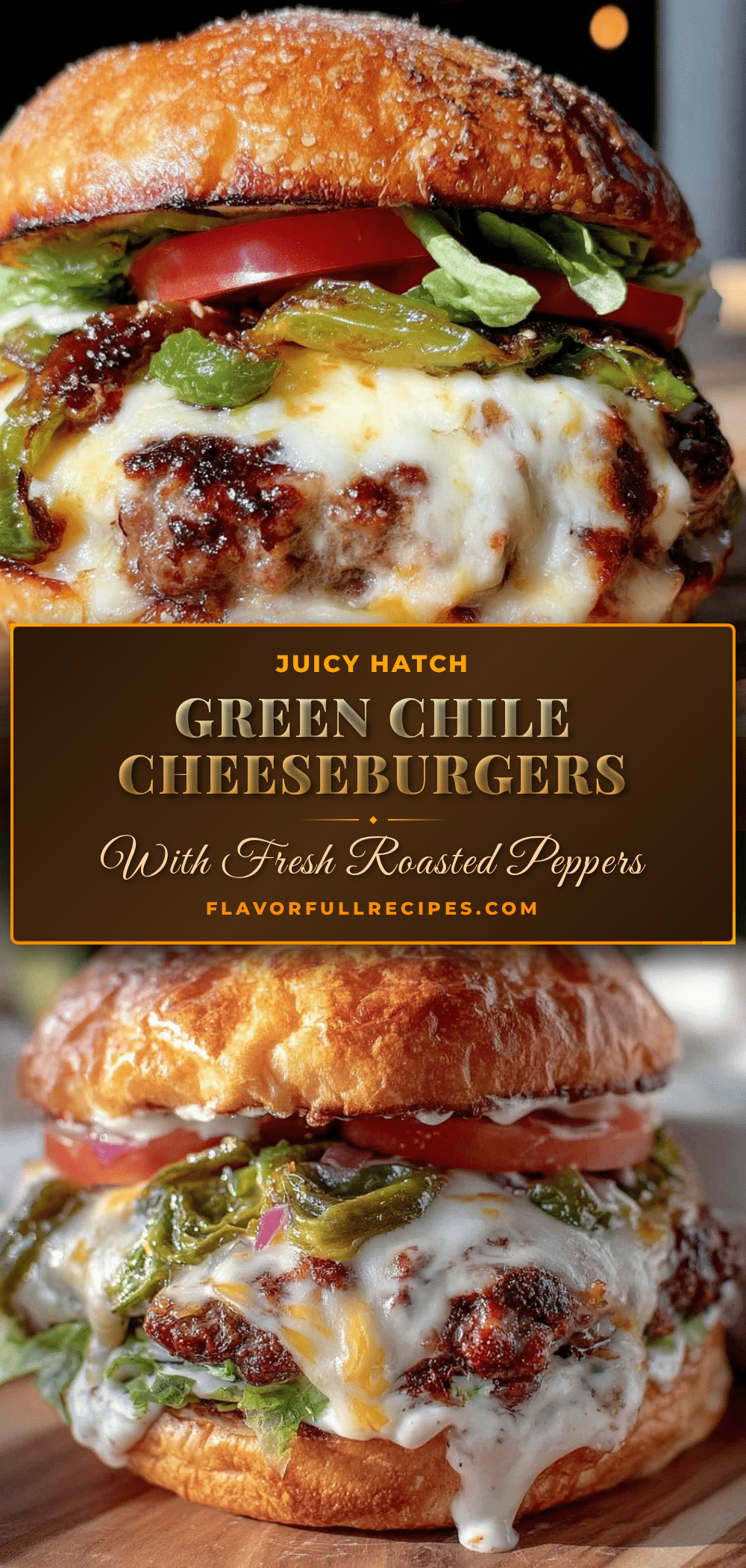 Hatch green chile cheeseburgers recipe