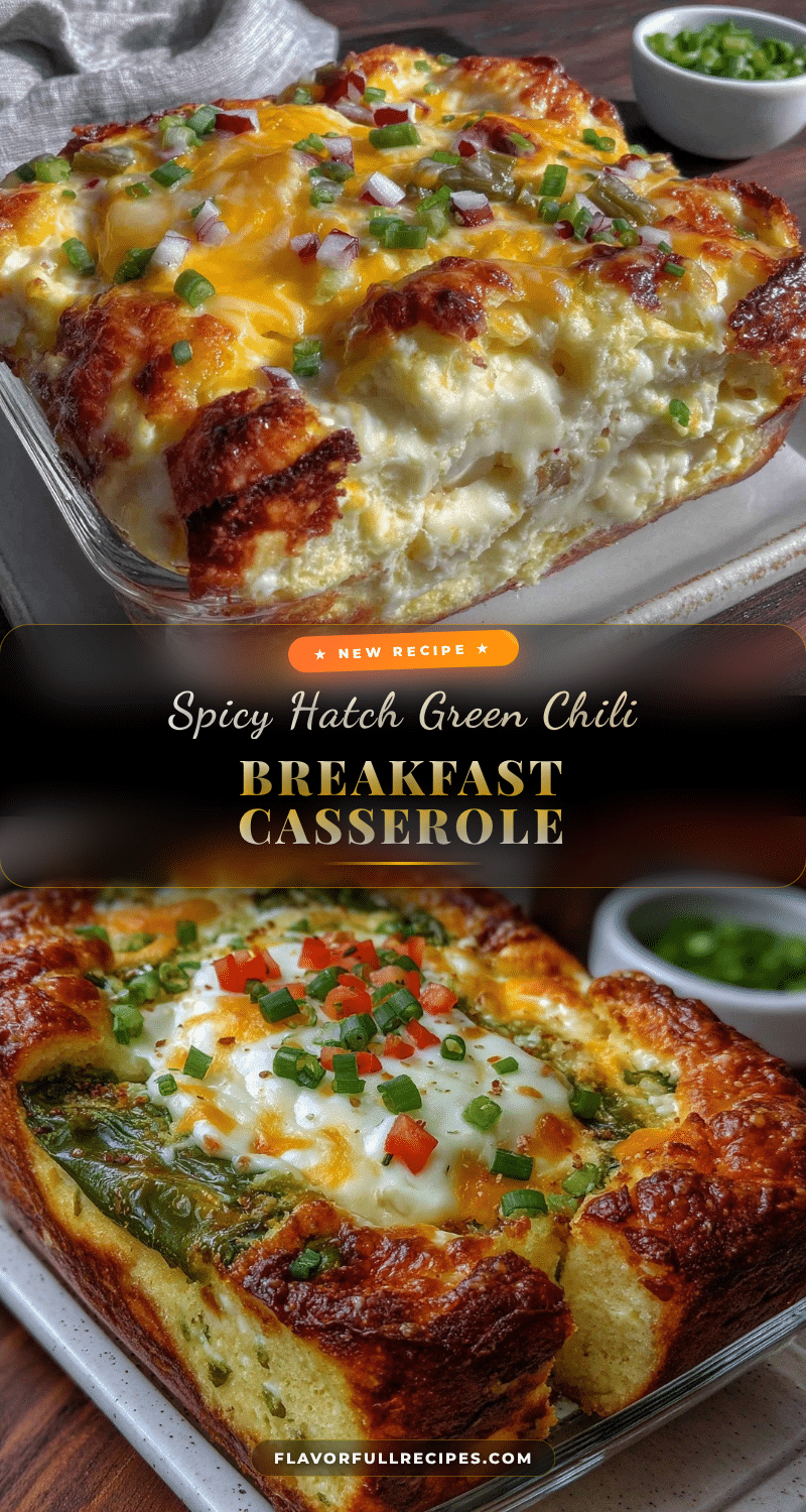 Hatch green chili breakfast casserole recipe