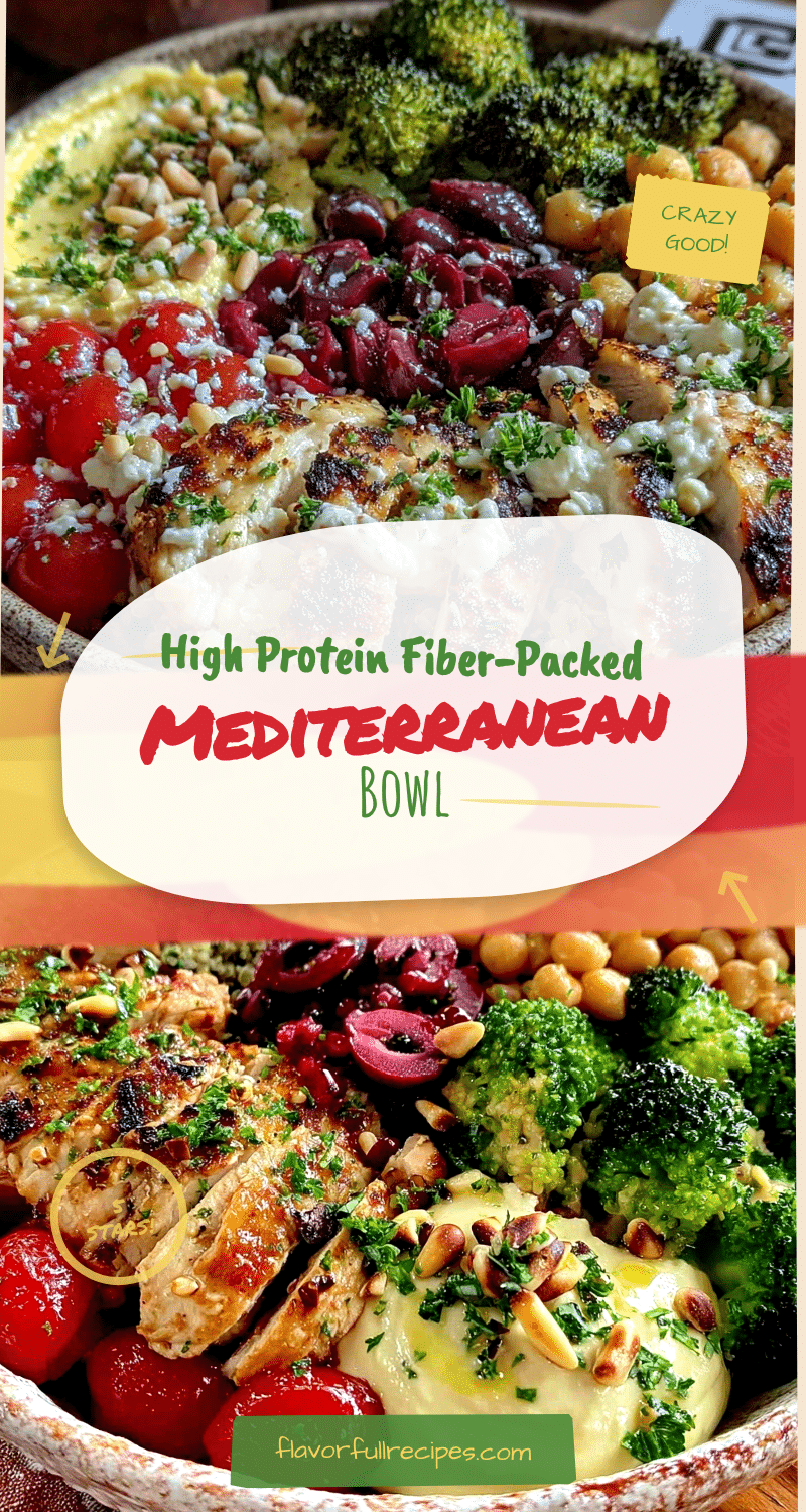 high protein high fiber mediterranean bowl recipe