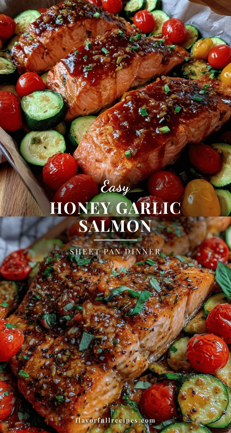 honey garlic salmon sheet pan dinner recipe