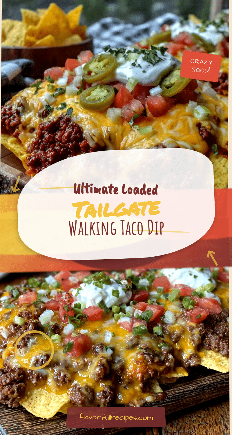 loaded tailgate walking taco dip bar recipe
