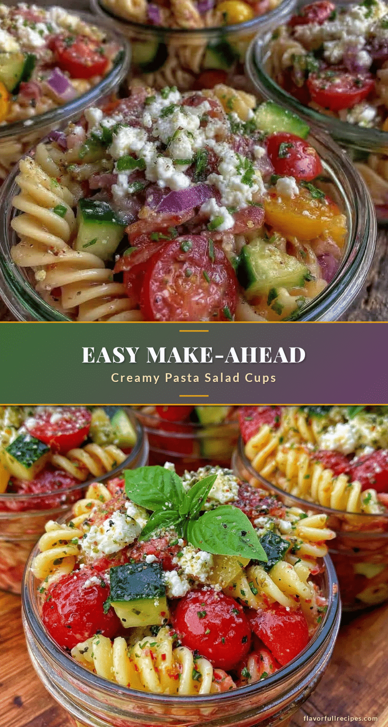 make-ahead lunchbox pasta salad cups recipe