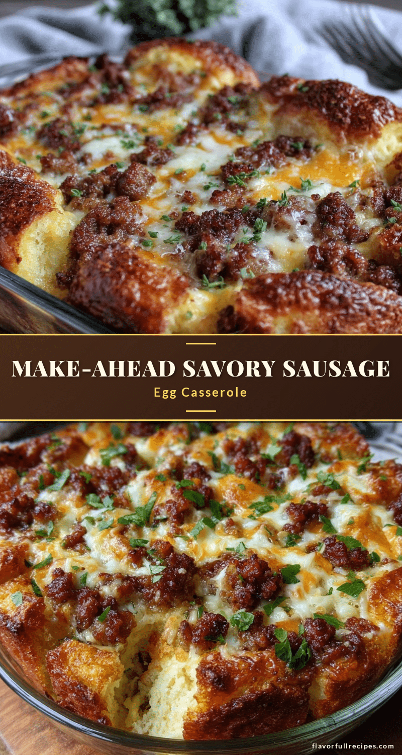 make-ahead sausage and egg breakfast casserole recipe