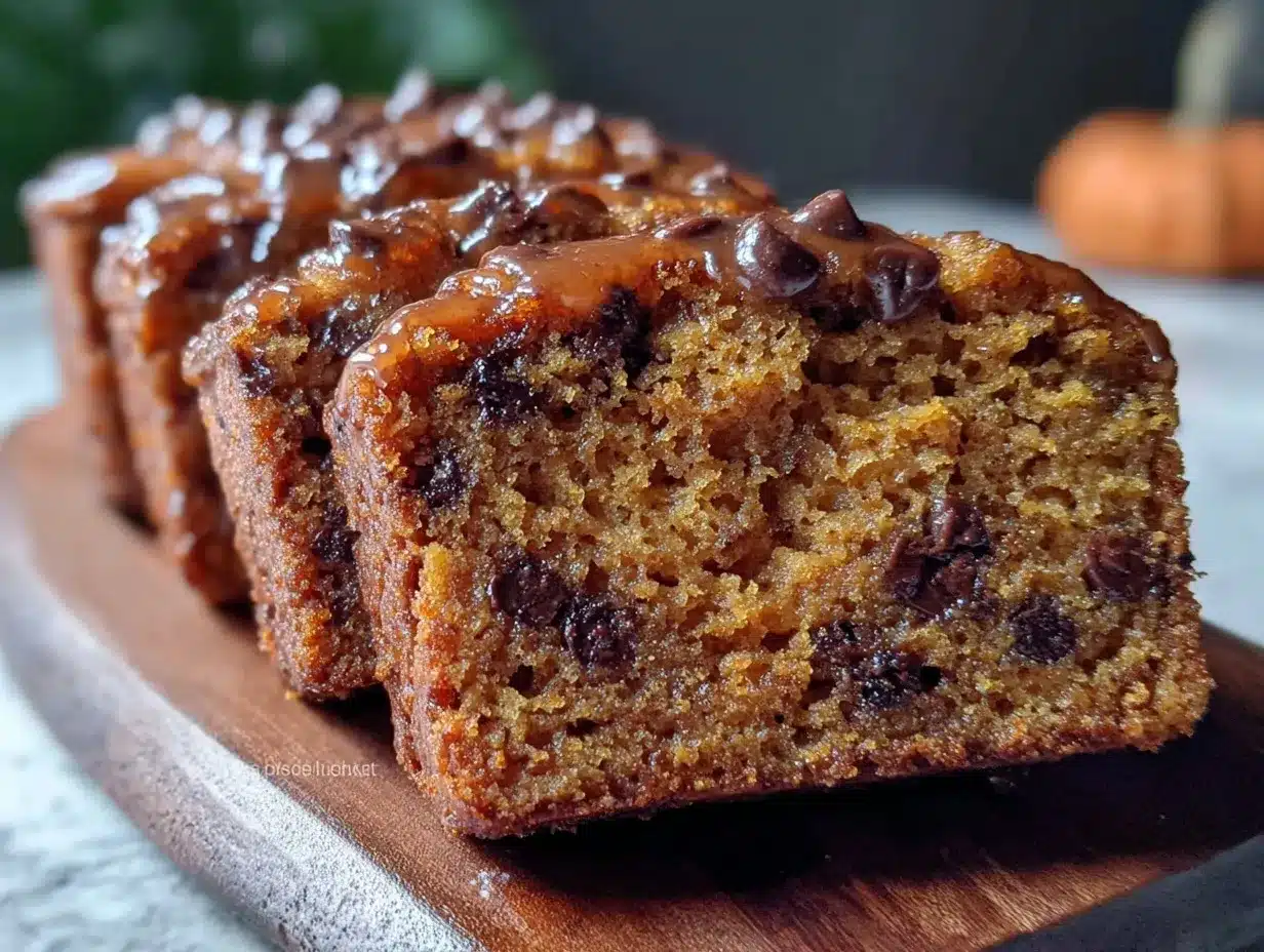 moist pumpkin chocolate chip bread preparation steps