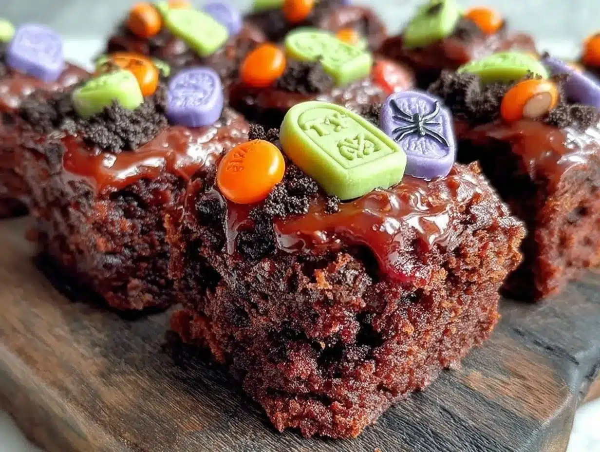 monster mash graveyard brownie bites preparation steps