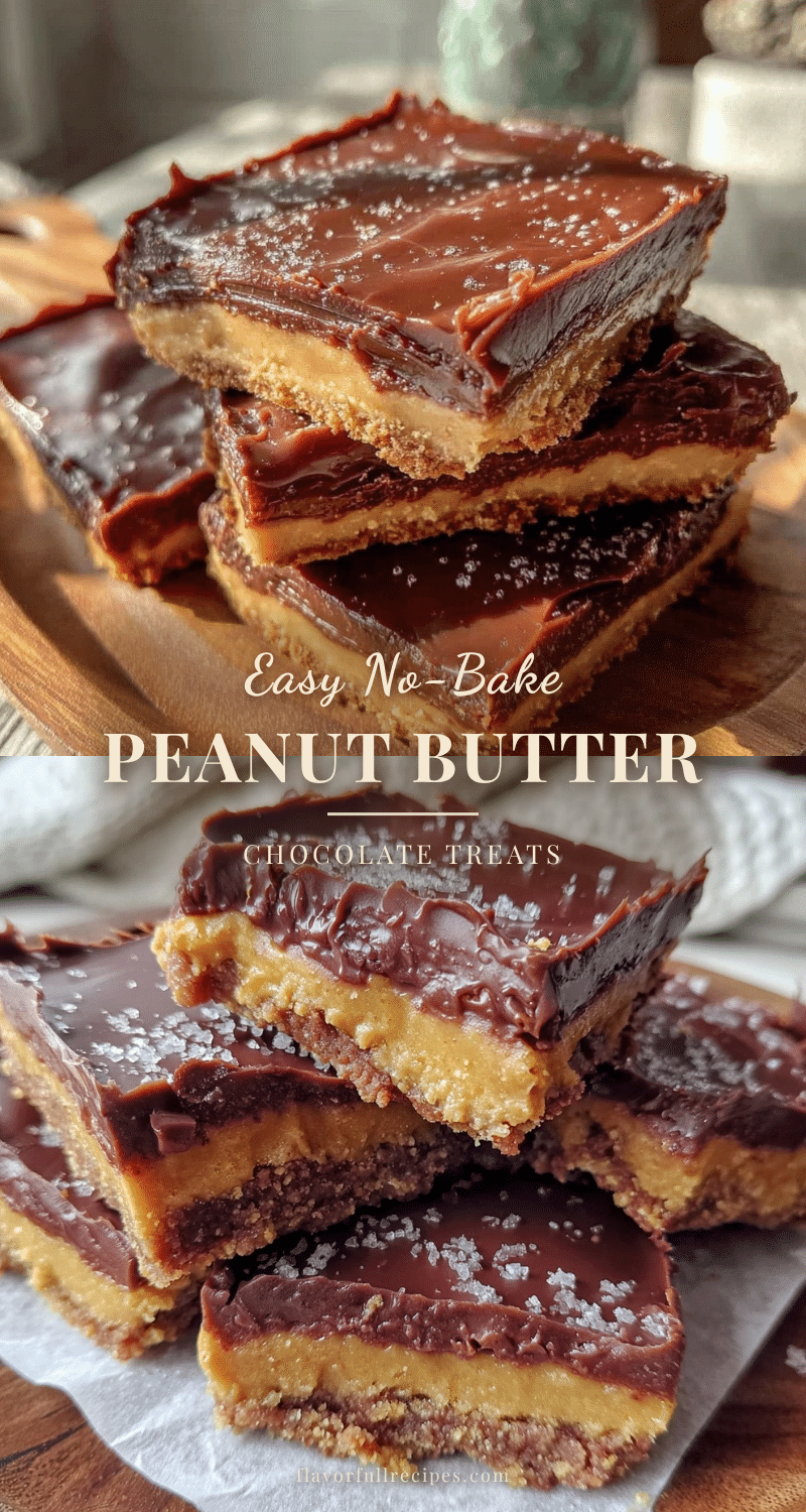 no-bake peanut butter chocolate school treats recipe